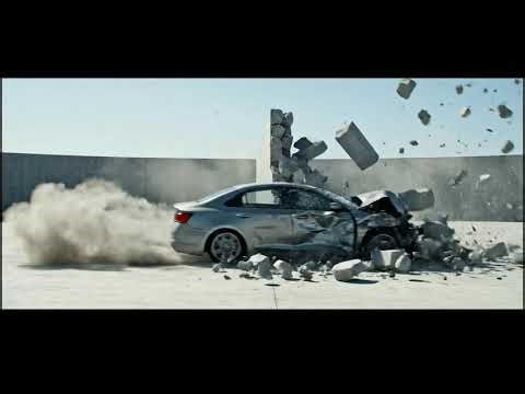 AI Crash Test 1: Car Smashes Through Concrete Wall | Realistic Deformation