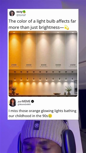 The color of light bulbs shades