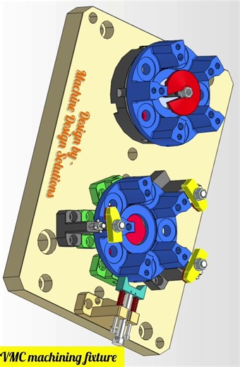 VMC machining fixture #BIW FIXTURE #fixture #automation #machine #solidworks #autocad #calculation