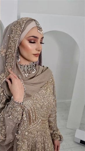 Hijab bride. Makeup with Shaheenbridals