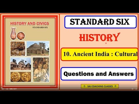 10. Ancient India : cultural Questions and Answers class 6th history Maharashtra state board