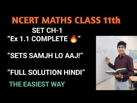 Class 11 Maths Chapter 1 Sets Ex-1.1 Solutions | NCERT Full Explanation | Step-by-Step Easy Method