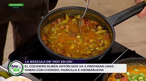 14K views · 61 reactions | Una nueva Receta que nos comparten desde le programa Hoy en Día de Canal Sur. En esta ocasión el Cocinero Rubén Antós prepara unas Habas con Chorizo, Morcilla e Hierbubuena. Programa del 26 de Abril. #españa #málaga #andalucia #recetas #recetasandaluzas #habas #chorizo #morcilla | QuedateEnAndalucia | Facebook