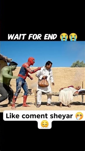 Hulk Calls for Help While Spider-Man Watches 😭🕷️💚 | Emotional Village Story