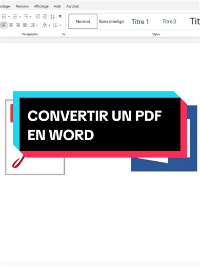 CONVERTIR UN PDF EN WORD #pdfword #word #astucesword