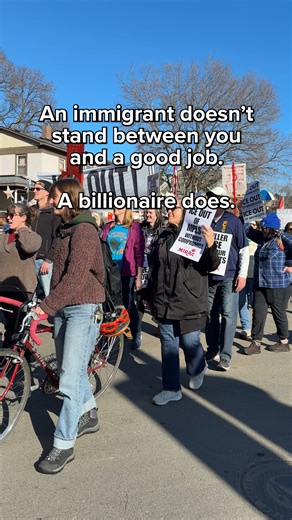 An immigrant doesn’t stand between you and a good job. A billionaire does. | AFL-CIO