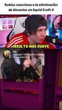 Rubius reacts to Nissaxter's elimination #minecraft #rubius #reaction