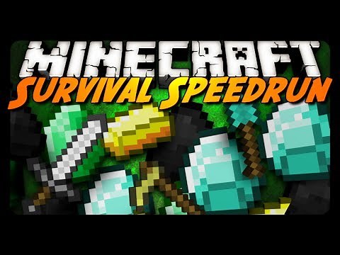 Minecraft: 20m SURVIVAL SPEEDRUN CHALLENGE! w/ CavemanFilms!