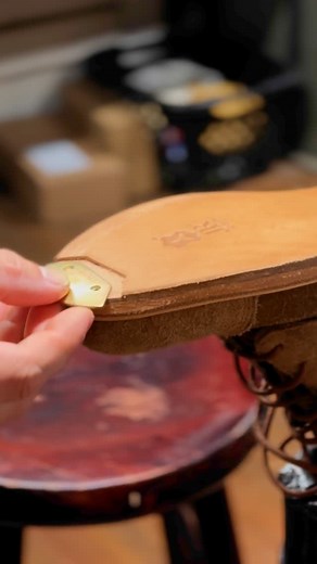 Wyatt & Dad Cobbler Company on Instagram: "Flush metal toe plates help prevent toe drag wear on leather soles. #cobbler #bootrepair #customboots #redwingboots #shoerepair #mailservice #craftsmanship #youtube"