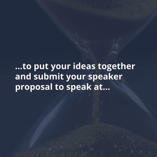 Submit your proposal by TONIGHT, March 27 at 11:59 pm ET.