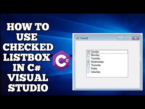 CheckedListBox c# | checked List box c# | C# Checked List Box Control