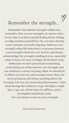 When Life Gets Heavy, Remember Your Strength