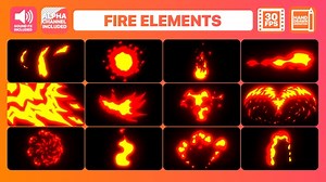 Flame Elements | Motion Graphics Pack