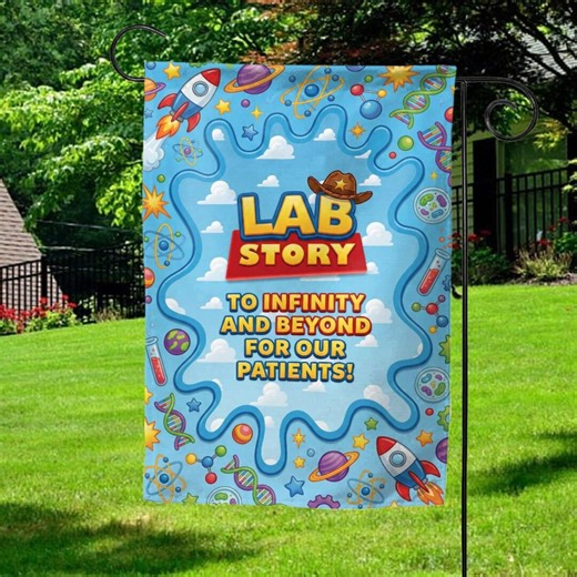 Lab Week 2026 Garden Flag, Lab Story, Lab Week Flag, Lab Team, Lab Assistant, Phlebotomist Flag, Med Lab Tech D2N408 - Etsy