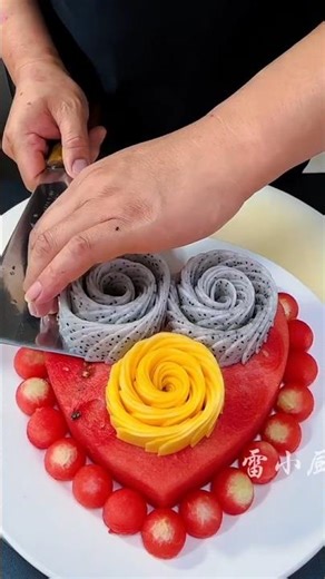 A Watermelon Surprise for My Daughter's Birthday 🎂🍉 | how to make fruit cake #shorts #factsfetch