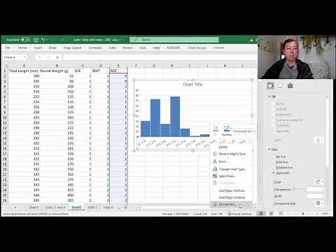 Population Demographics on Excel 1: Catch at Age Histogram