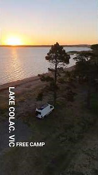 Lake Colac, Victoria free camp #camping #vwcrafter #vw