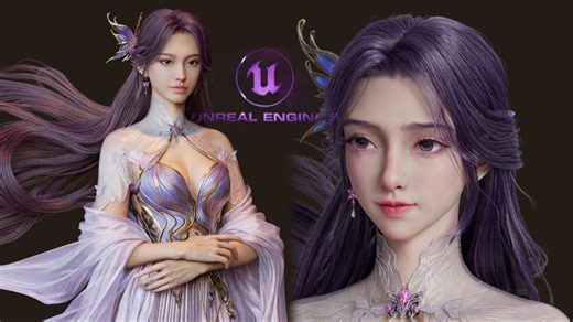 UE5国漫仙侠女性角色制作全流程（写实+美型）教程