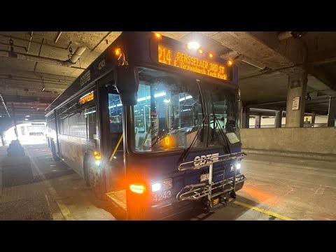 On board gillig bus 4243 full ride on route 214