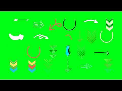 🔴 ARROW OVERLAY ➽ PACK 1 ➽ Animation Effects GREEN SCREEN ➽
