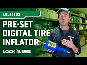 Pre-Set Digital Tire Inflator Gauge - Includes the LockNFlate® Air Chuck