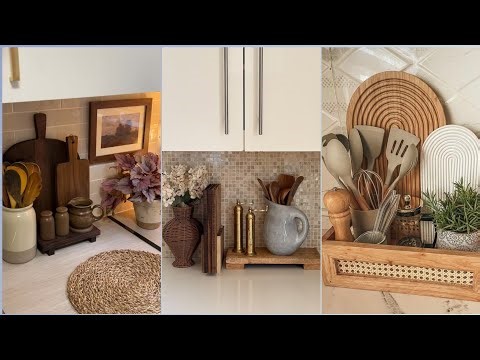 Kitchen countertop decorating ideas. Kitchen Makeover Ideas. #kitchen #homedecor #kitchentips #decor