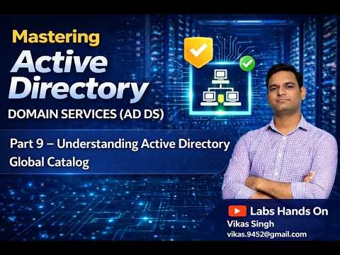 Mastering Active Directory (AD DS) | Part 9 | Understanding Active Directory Global Catalog & Demo