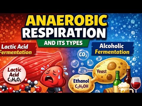 Anaerobic respiration Explained | Lactic acid fermentation & Alcoholic Fermentation