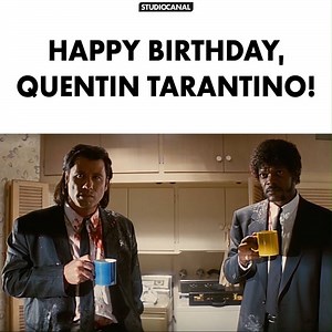 Noch besser als sein Kaffee sind seine Filme: Quentin Tarantino, Regisseur von PULP FICTION, wird heute 57 Jahre alt! 🎉 Zum Film: bit.ly/PulpFictionBR | STUDIOCANAL