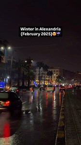 Alexandria in the rain just hits different🤩🌧️ The waves, the cold breeze and shiny streets 🌊 🎥: @mo2mensaeed @wualexandrians Do you prefer Alexandria in the summer or winter?❄️ | MyEgypt