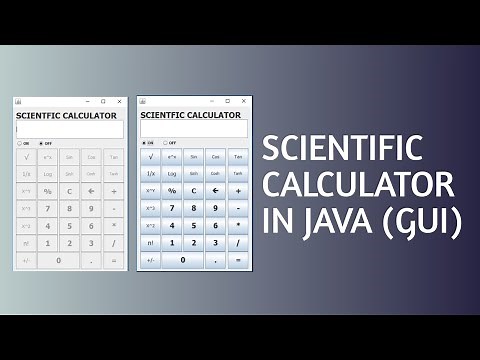 Scientific Calculator in JAVA (GUI) with ON/OFF button using Eclipse Ide | Tech Projects