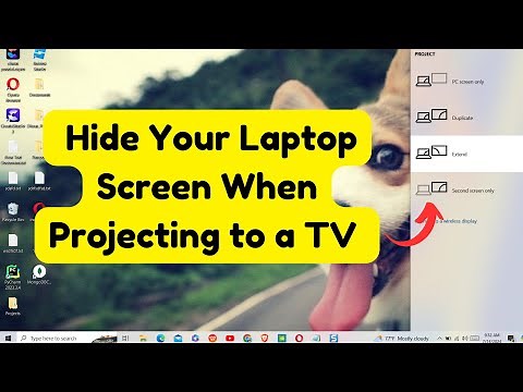 Hide Your Laptop Screen When Projecting to a TV (In ~1 Minute!)