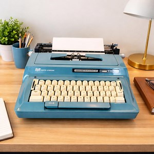 Vintage Blue Typewriter Office Decor Grandpa Core Aesthetic Design Writing Machine Smith Corona Sterling Automatic Electric Type Writer - Etsy