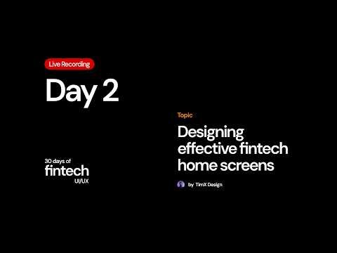 Designing Better Fintech Home Screens| 30 Days of Fintech UI/UX Edition