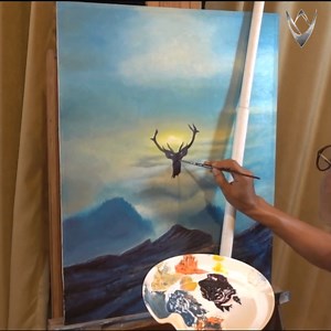 Deer Oil on canvas Learn to draw at: veriartcenter.com ... | DRAWING PENCIL