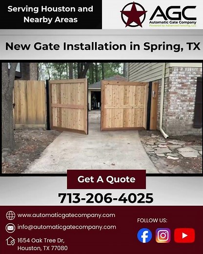 Custom Gate in Spring, TX