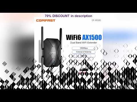 A must-have product! Comfast WiFi 6 Range Extender AX1500 2G&5GHz Dual Band WIFI6 Repeater 4*3dBi