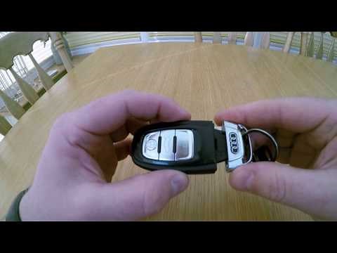How to change battery in Audi Advanced Key remote (keyless A1 A3 A4 A5 A6 A7 A8 Q3 Q5 Q7)