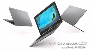 3 caratteristiche che sicuramente apprezzerai nel nuovo ASUS Chromebook C223: ✨ Design ultracompatto (solo 11.6 pollici!) e ultraleggero (meno di 1Kg!) ✨ Batteria a lunga durata ✨ Possibilità di personalizzarlo come vuoi con le applicazioni di Google Play Store Guarda il video👇 e scopri tutte le altre particolarità che rendono questo notebook davvero pratico e funzionale, per la tua quotidianità! ➡ https://bit.ly/fb_ChromeBook-Series | ASUS