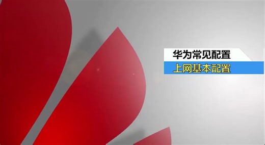 华为常见配置，AR系列路由器，上网基本配置