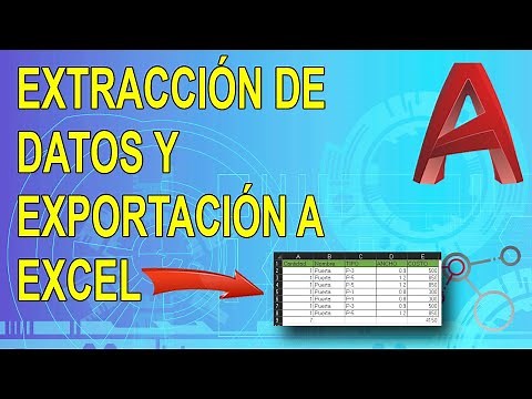 Autocad - Extracción de datos y exportación a Excel