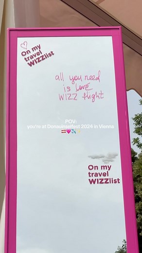 Wizz Air on Instagram: "Hallo Wien 🇦🇹 It’s the second day of @donauinselfest_wien ✨ Come find the Wizz Air tent and try our Sky Flight experience for a magical view 🫧"