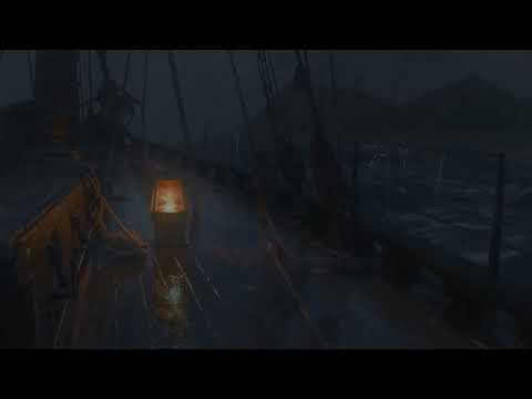 Rain and Gentle Ocean Waves | Relax and Forget Your Worries | Calm Sea Ambience for Deep Sleep