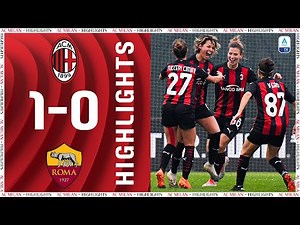 Highlights | AC Milan 1-0 Roma | Matchday 8 Women's Serie A 2020/21