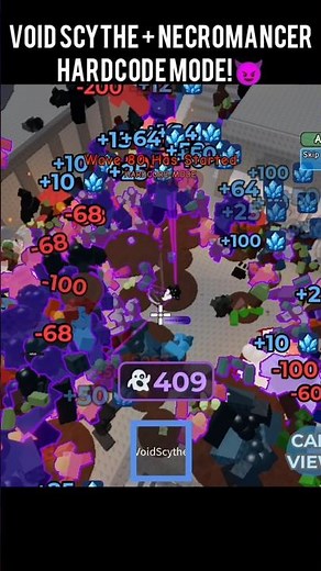 Void Scythe + Necromancer Hardcode Mode!😈 - Survive Zombie Arena #roblox #robloxnoob #robloxvr
