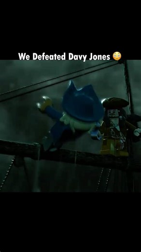Davy Jones Dies Of Death 😭💔 #legopiratesofthecaribbean #funnymoments #fyp #legogameplay