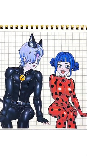 KPOP Sticker Book Demon Hunters 🐞 Mystery × Zoey Ladybug Hero Style