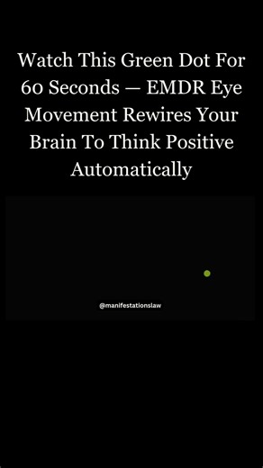 Watch the green dot — EMDR rewires your brain to think positive automatically. 🟢#EMDR #BrainRewiring