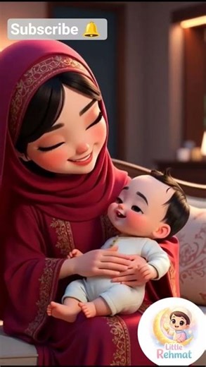 Little Rehmat |Beautiful Islamic Cartoon for Kids 🌙✨|Islamic Naat Hasbi Rabbi Jallallah