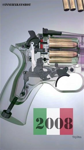 🇮🇹 Revolver Italy 2008 in X-ray Slow Motion - Modern Italian Engineering 🔫
